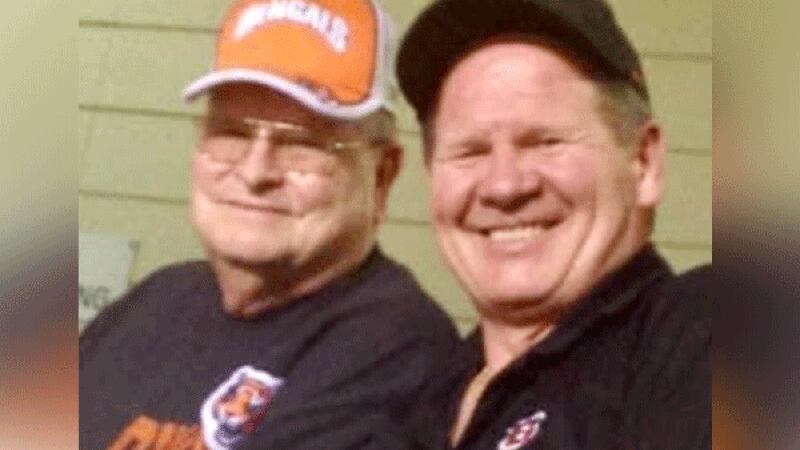 Butler County Sheriff's Office Major Mike Craft (right) says he is taking his late father's...