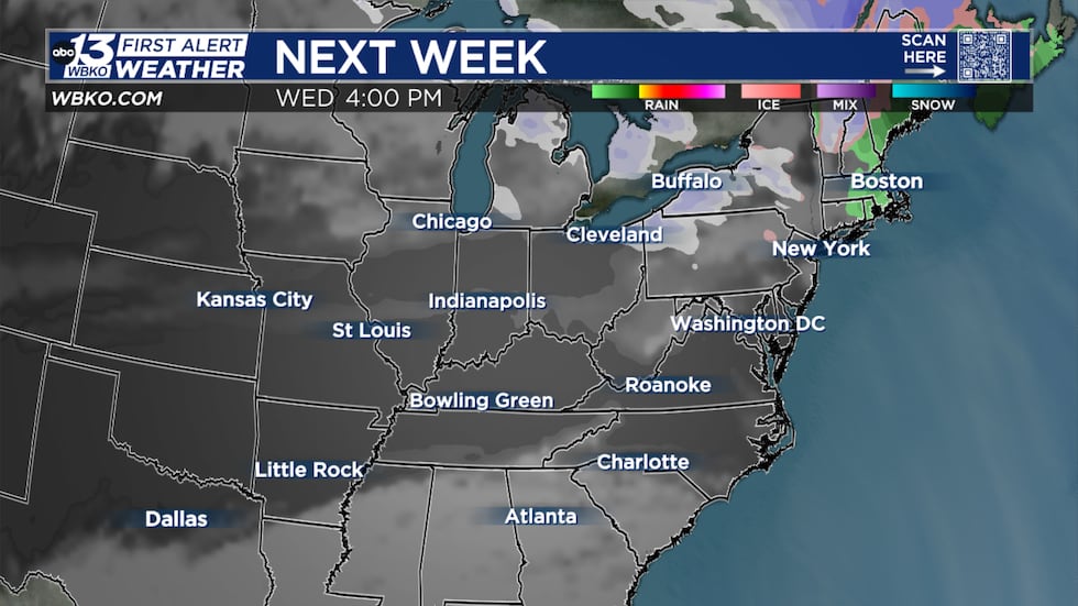 Most of the eastern part of the country is quiet with the exception of some snow around the...