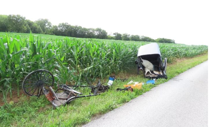 Horse and buggy crash injures 3 - Vimarsana News