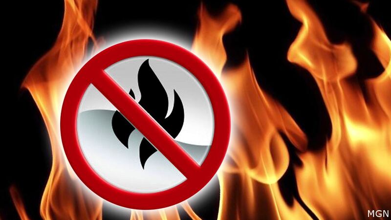 Burn ban file graphic.