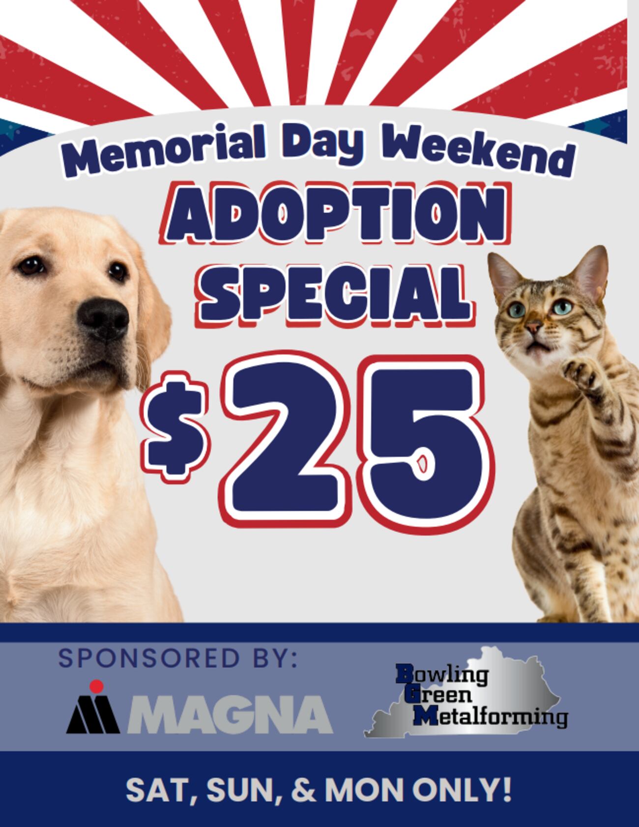 Bowling Green/Warren County Humane Society hosting Memorial Day