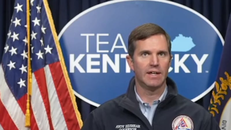 Governor Andy Beshear during a Team Kentucky winter storm briefing on December 23, 2022.