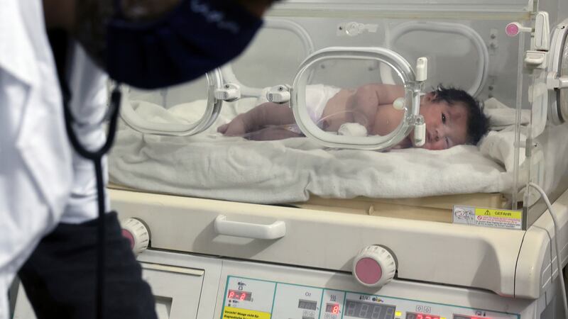 A baby girl who was born under the rubble caused by an earthquake that hit Syria and Turkey...