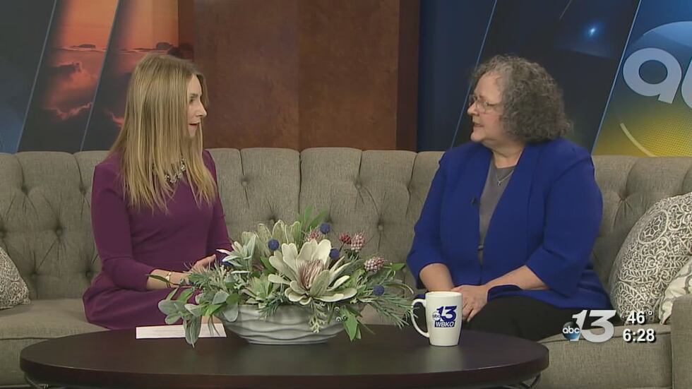 Dr. Rebecca Shadowen on set of AM Kentucky.