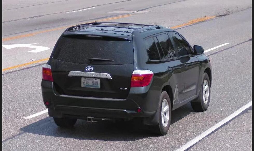 The pair's vehicle